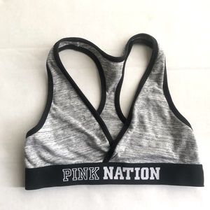 Victoria Secret Pink grey sports bra size small